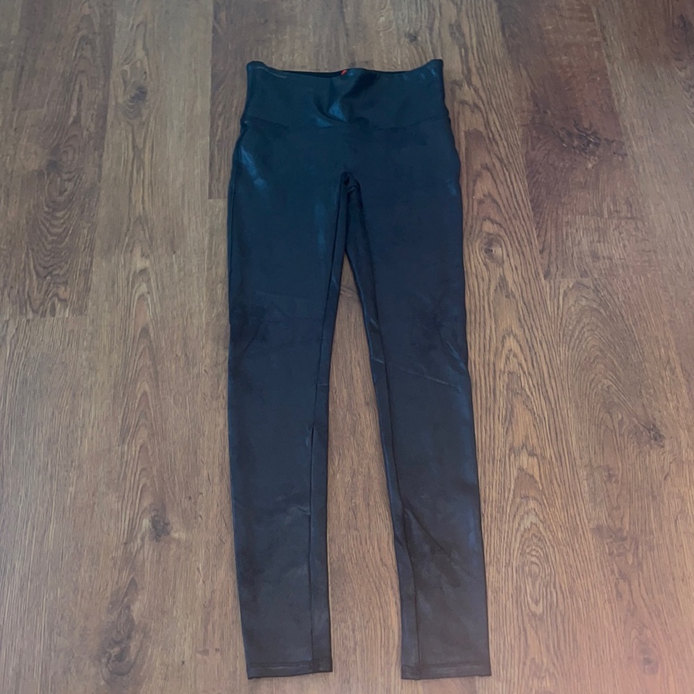 Spank Faux Leather Leggings